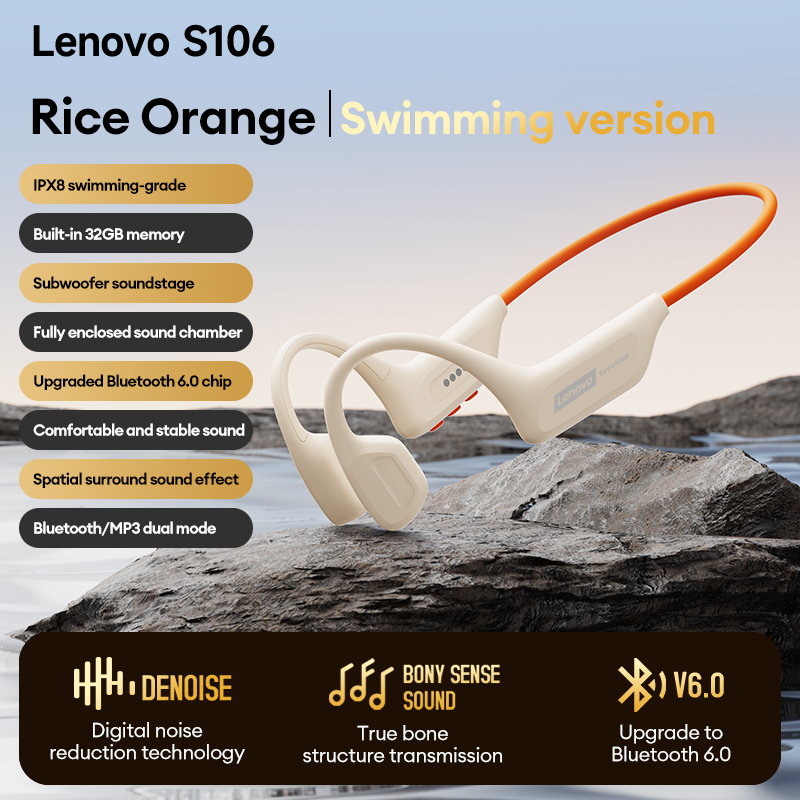 Bone Conduction Running Headphones - Choice Lenovo S106 골전도 이어폰 무선