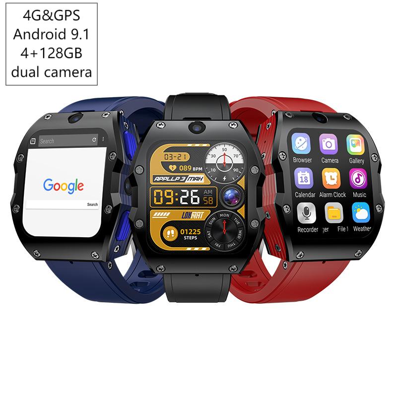 Smartwatches - 4G 안드로이드 스마트워치 4+128GB GPS 듀얼