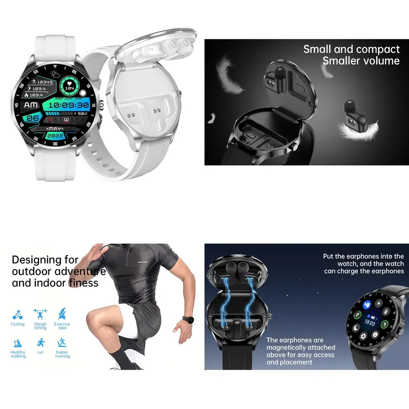 Smartwatches - OEM AMOLED 1.43인치 스마트워치와 무선 이어버드