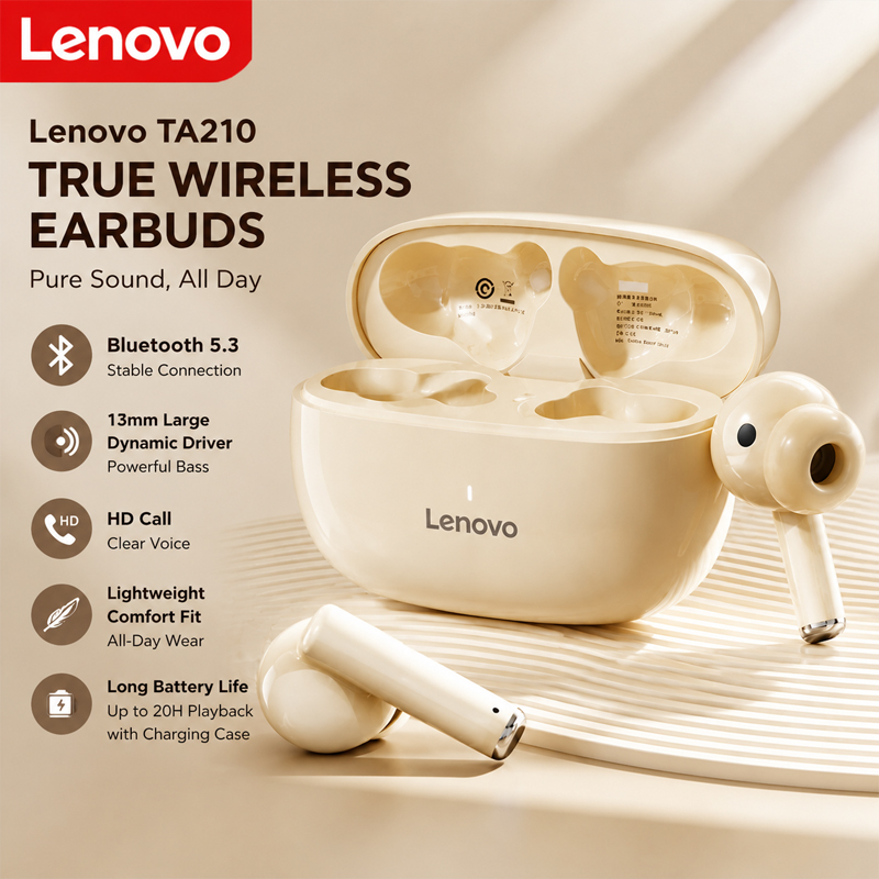 Anc Wireless Over Ear Headphones - 레노버 TA210 블루투스 무선 헤드폰 내장