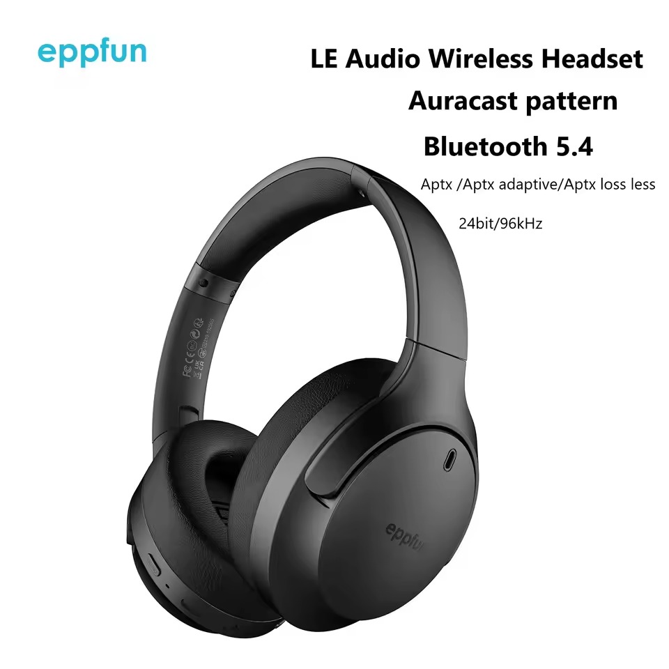 Anc Wireless Over Ear Headphones - Eppfun LE Audio Auracast 블루투스 5.4