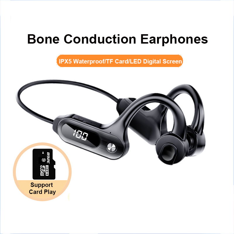 Bone Conduction Running Headphones - 골전도 블루투스 5.3 이어버드 걸이식 이어후크,