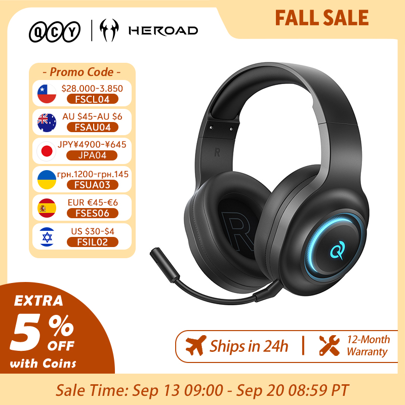 Gaming Headset With Mic Rgb - QCY Heroad V200 게이밍 헤드셋 (마이크