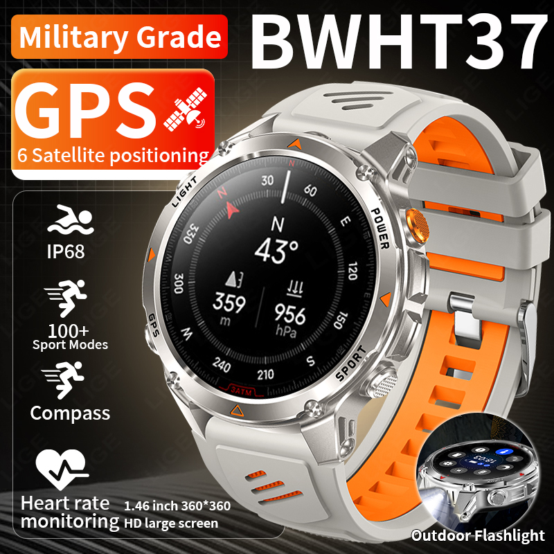 Smartwatches - LIGE 러기드 GPS 트랙 스마트워치 남성용