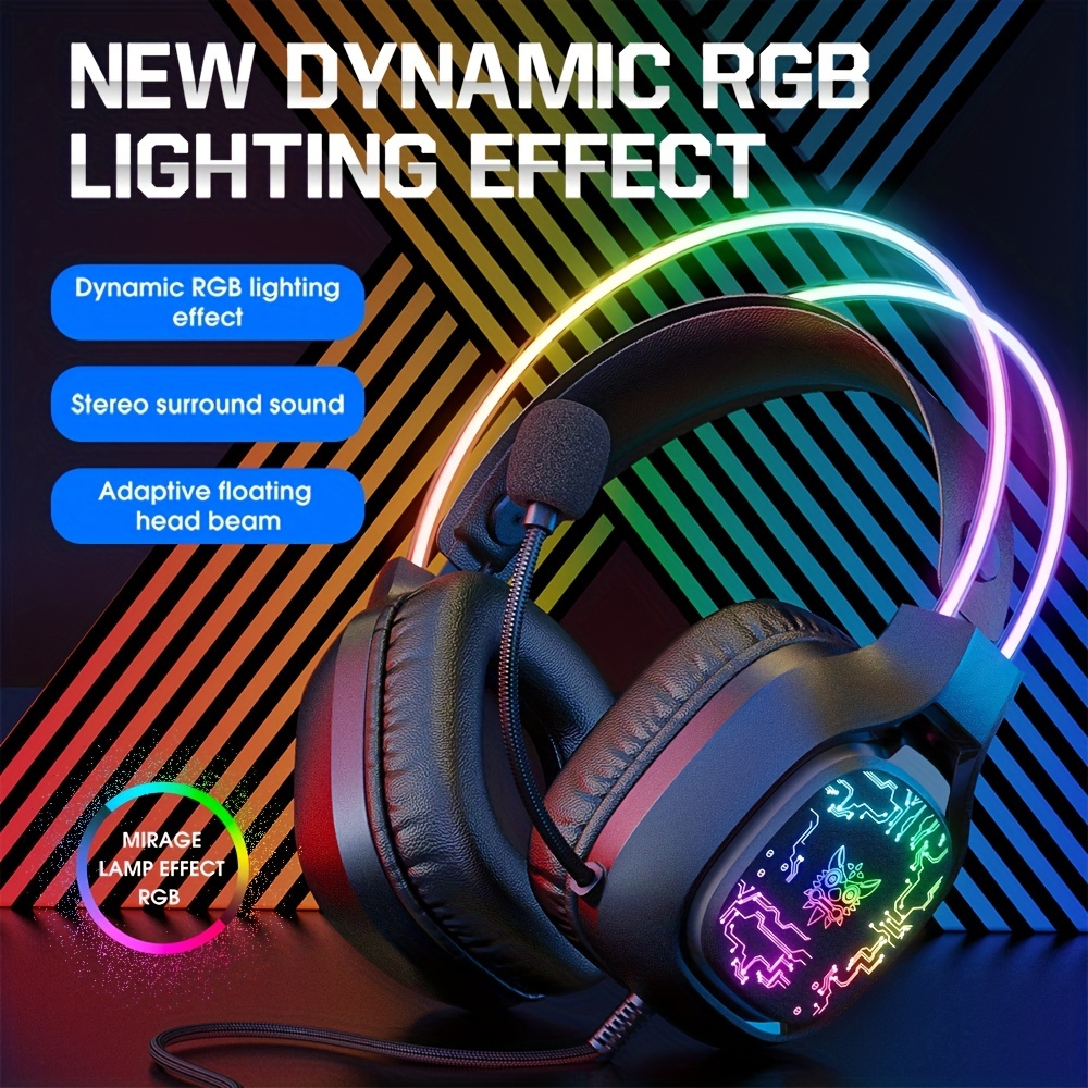 Gaming Headset With Mic Rgb - ONIKUMA X22 게임용 헤드셋 RGB 동적
