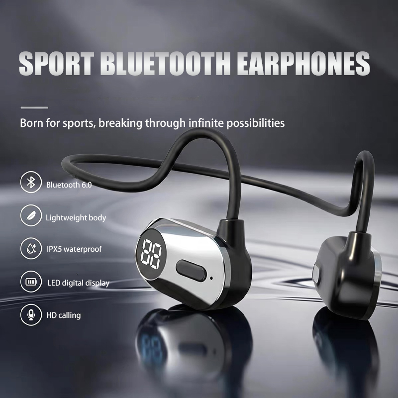 Bone Conduction Running Headphones - 비인이어 스포츠 및 러닝용 블루투스 헤드폰,