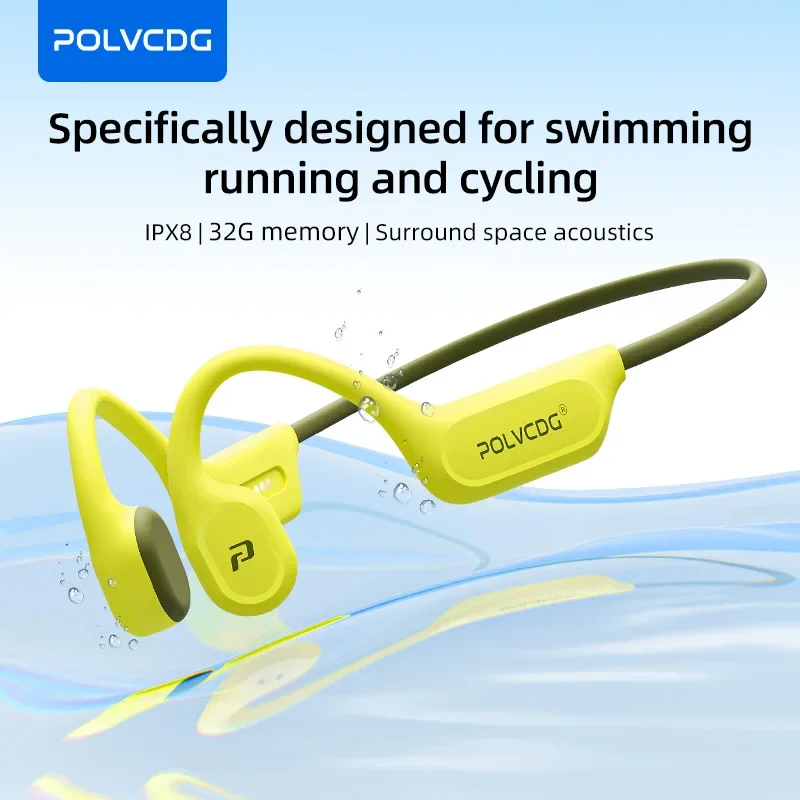 Bone Conduction Running Headphones - POLVCDG X9 골전도 수영 이어폰 32G