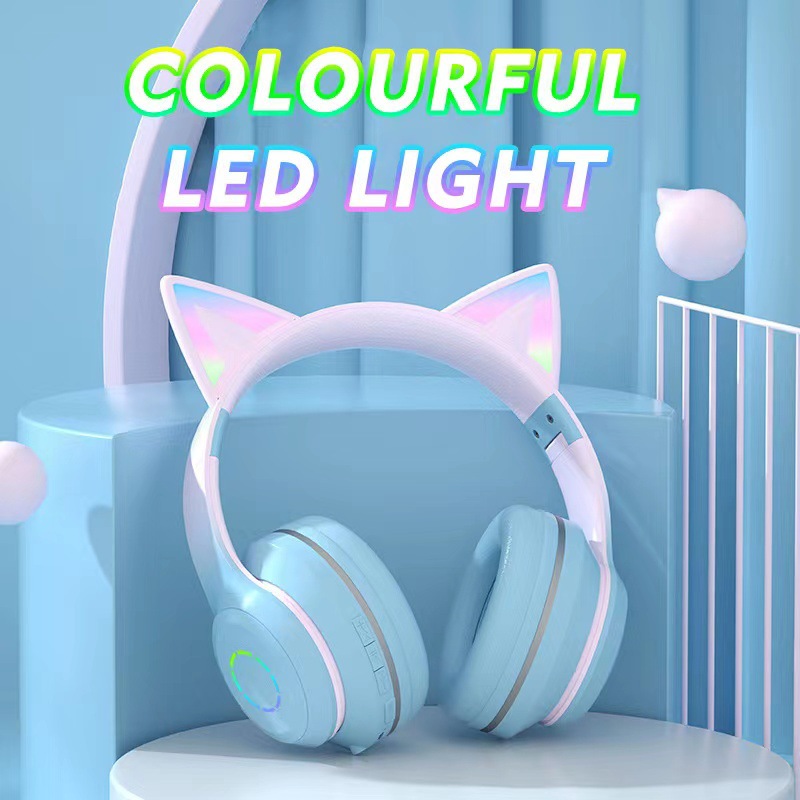 Cat Ear Bluetooth Headset Led - 새로운 베스트셀러 헤드 마운트 블루투스 헤드셋
