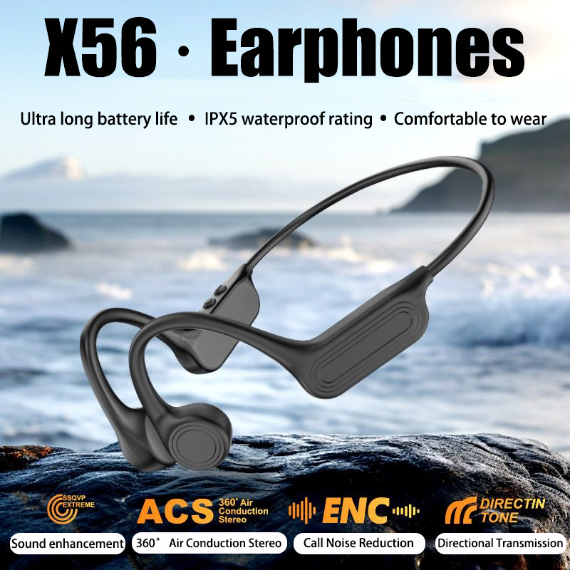 Bone Conduction Running Headphones - 블루투스 무선 골전도 헤드폰 오픈형 이어폰