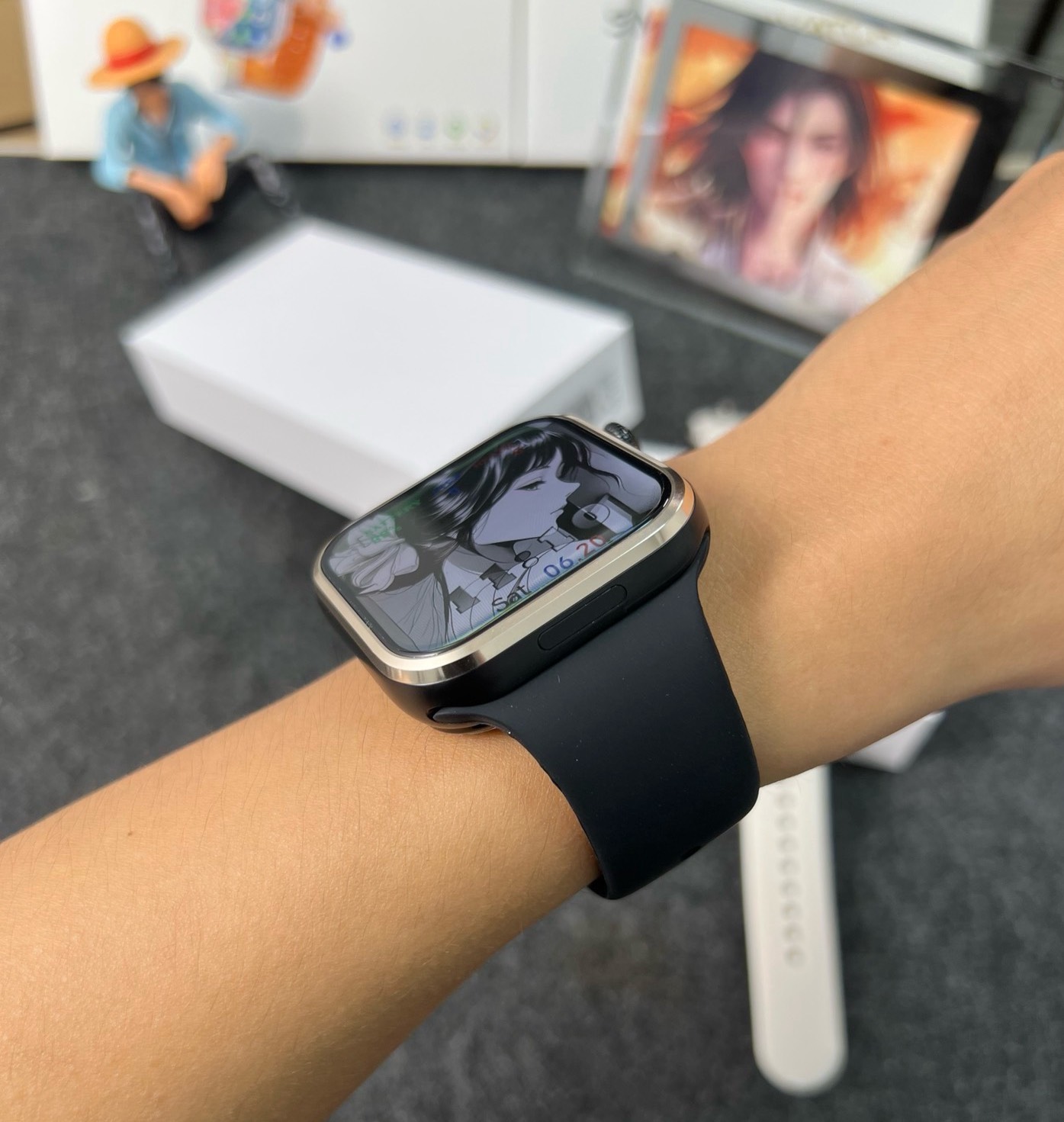[와이드 스크린 M53Pro] W527 칩 스마트워치, - Smartwatches 리뷰 및 가격