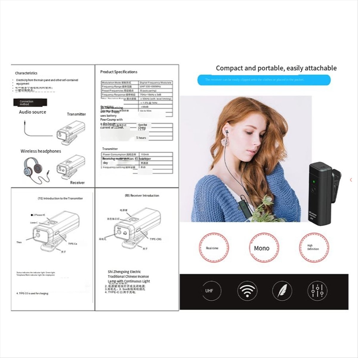 ONGE 무선 이어폰 모니터링 시스템 키트 IEM 스테 - In Ear Monitors For Singers 리뷰 및 가격