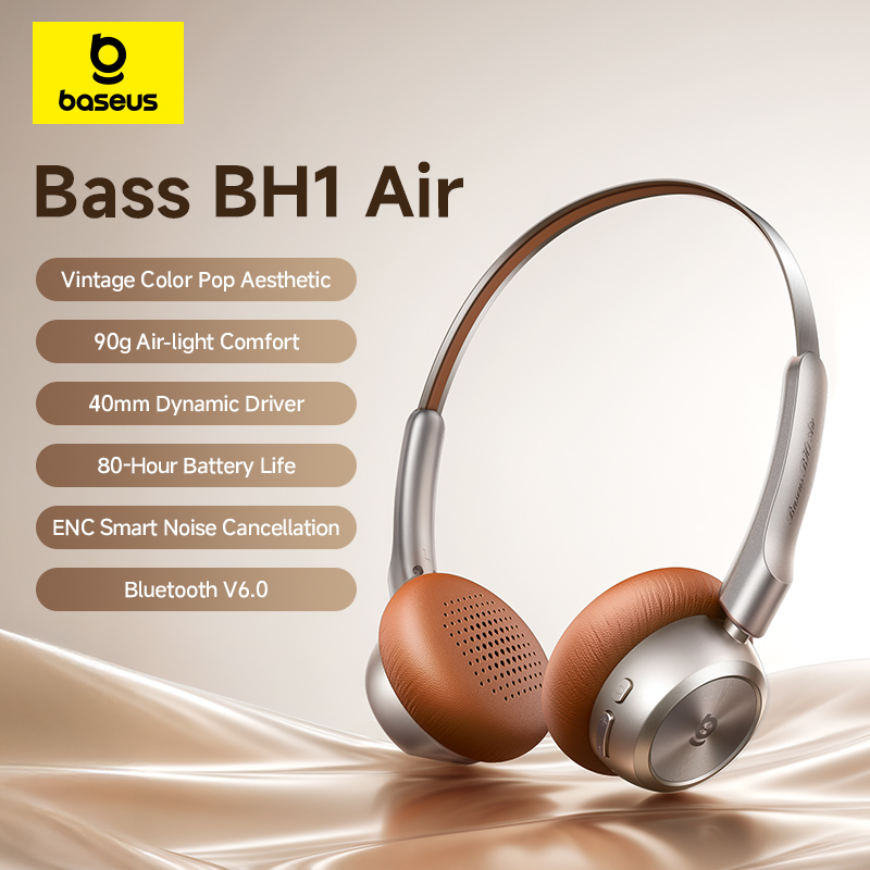 베이스어스 BH1 에어 무선 헤드폰 블루투스 6.0 E - Anc Wireless Over Ear Headphones 리뷰 및 가격