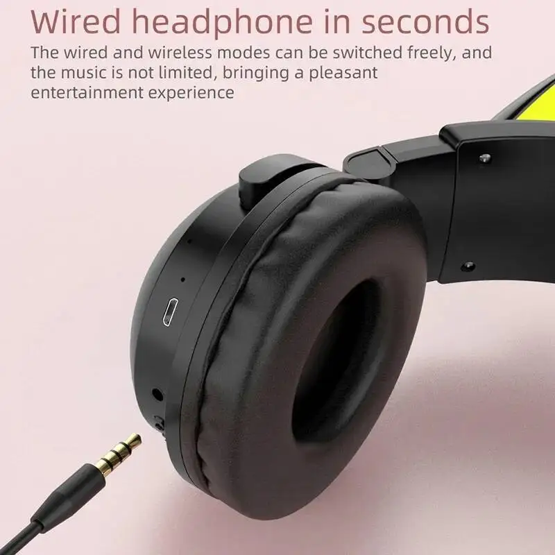 새로운 ZW068 블루투스5.0 헤드폰 무선 헤드셋 H - Cat Ear Bluetooth Headset Led 리뷰 및 가격