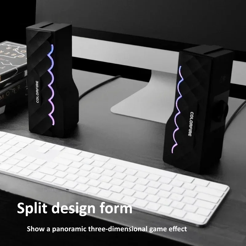 하이파이 음질 유선 컴퓨터 스피커 데스크탑 컴퓨터 사운 - Rgb Computer Soundbar For Pc 리뷰 및 가격