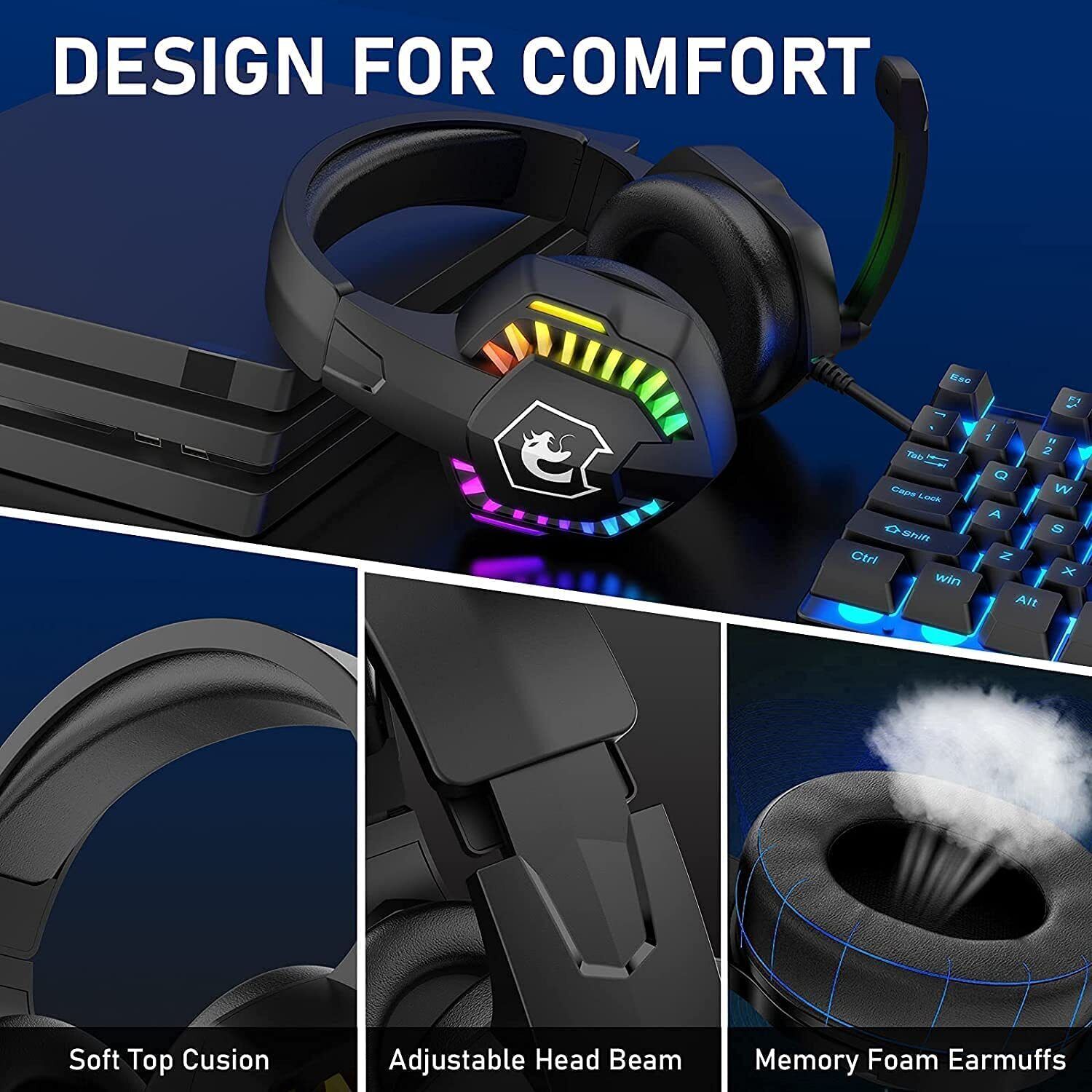 MAMBASNAKE CY907 유선 게이밍 헤드셋 RG - Gaming Headset With Mic Rgb 리뷰 및 가격