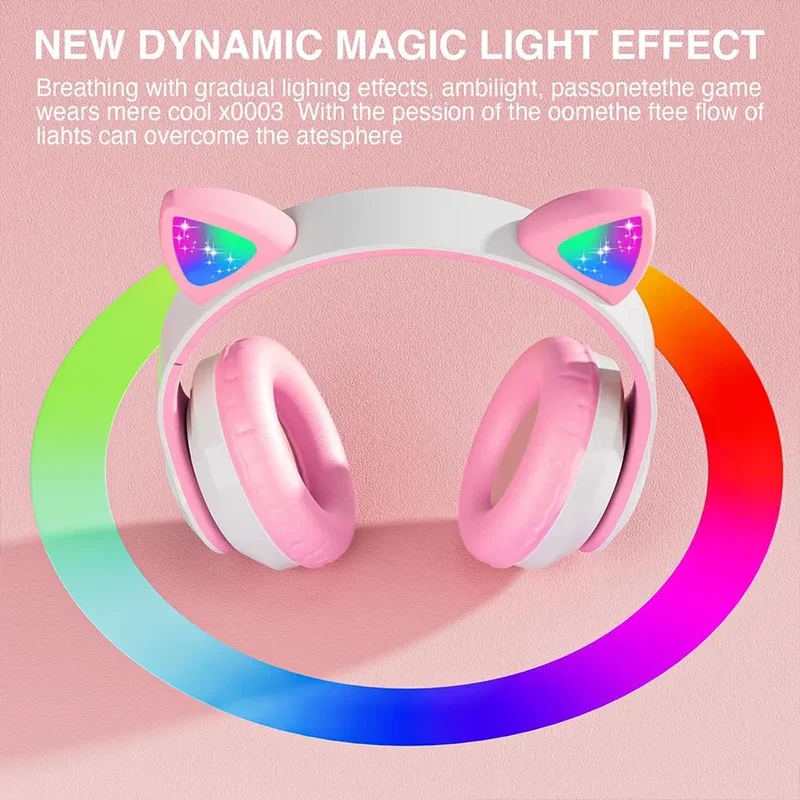 T28 무선 블루투스 헤드폰, LED 발광 고양이 귀  - Cat Ear Bluetooth Headset Led 리뷰 및 가격