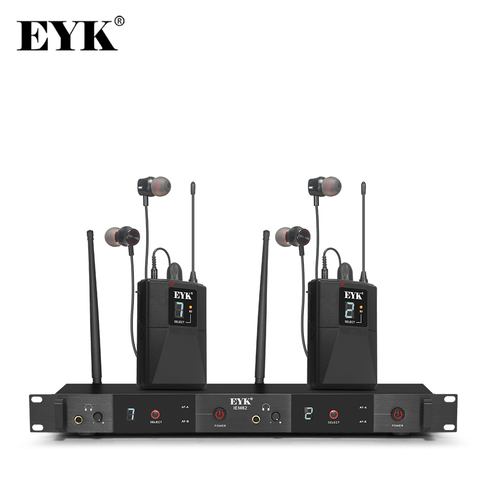EYK IEM82 UHF 무선 이어 모니터 시스템 듀얼 - In Ear Monitors For Singers 리뷰 및 가격
