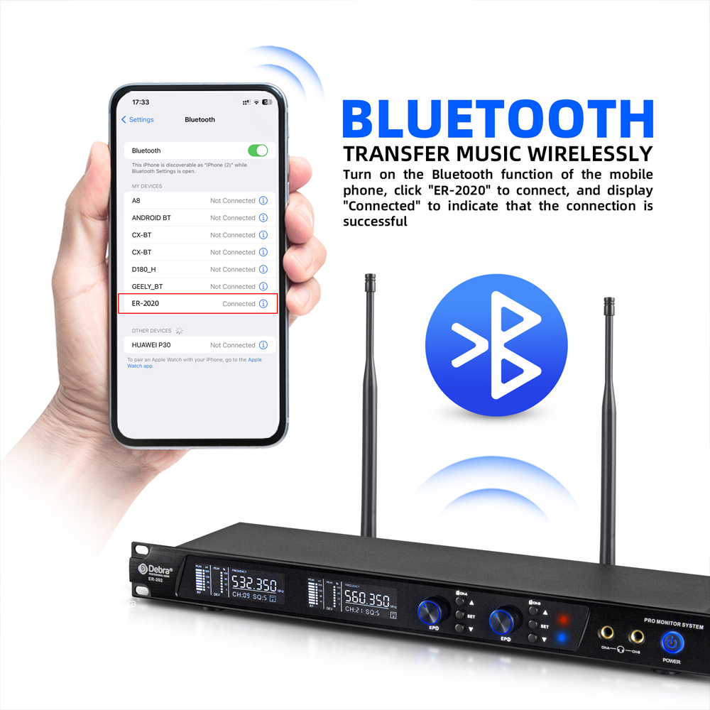 데브라 UHF IEM ER-202 무선 인이어 모니터  - In Ear Monitors For Singers 리뷰 및 가격