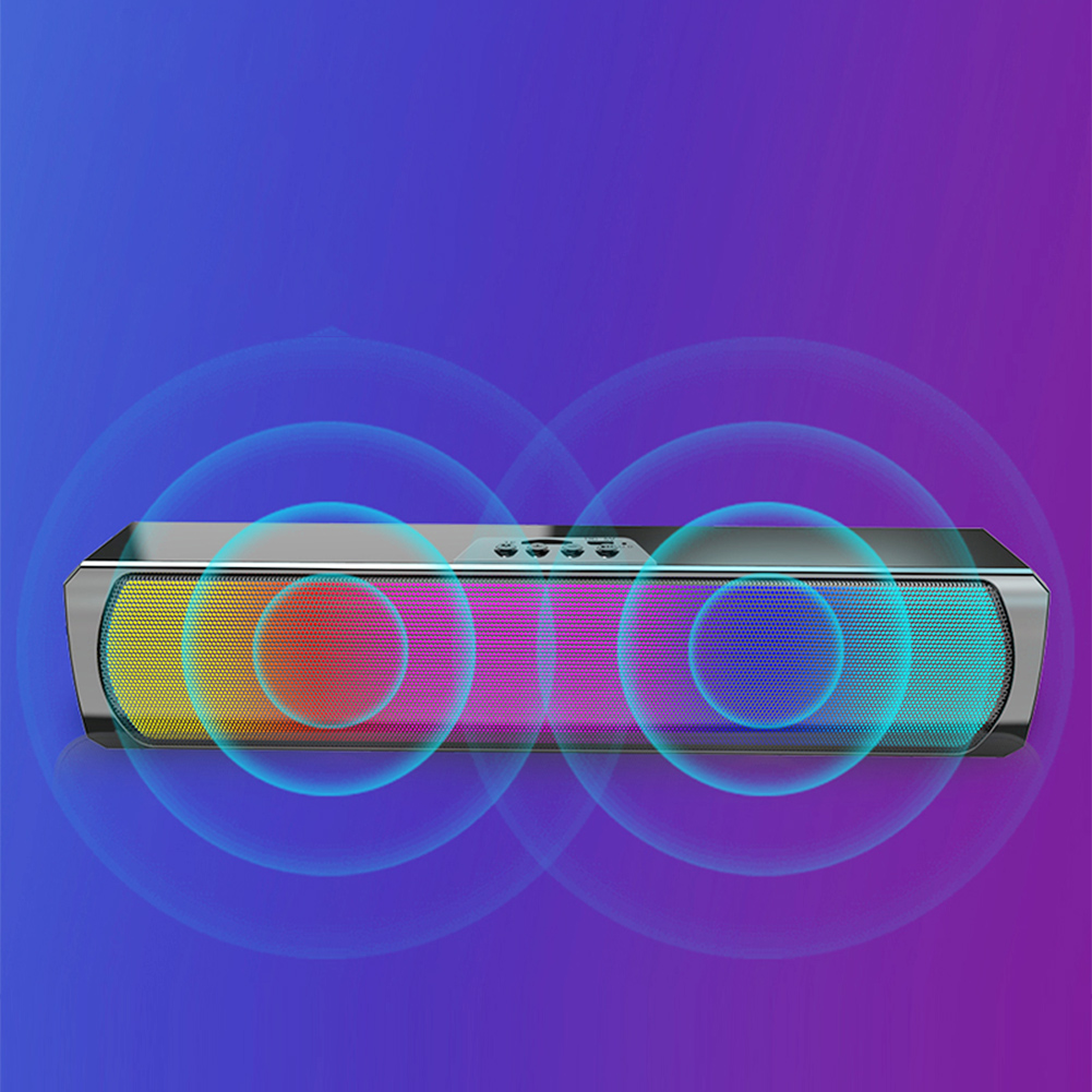 휴대용 컴퓨터 사운드 바 스피커 RGB 블루투스 호환  - Rgb Computer Soundbar For Pc 리뷰 및 가격