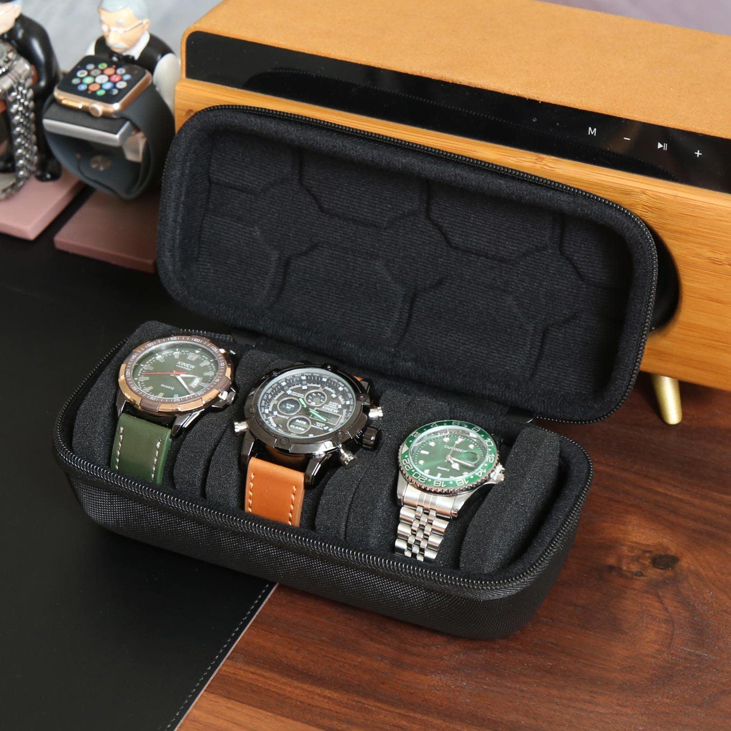 남성용 또는 여성용 시계 상자 정리함, 시계 여행용 케 - Smartwatches 리뷰 및 가격
