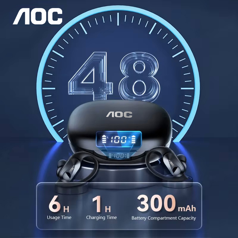 초이스 AOC 스포츠 헤드셋 무선 블루투스 6.0 이어 - Type C Wired Earphones With Mic 리뷰 및 가격
