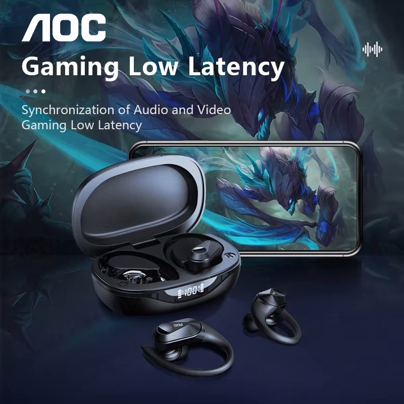초이스 AOC 스포츠 헤드셋 무선 블루투스 6.0 이어 - Type C Wired Earphones With Mic 리뷰 및 가격