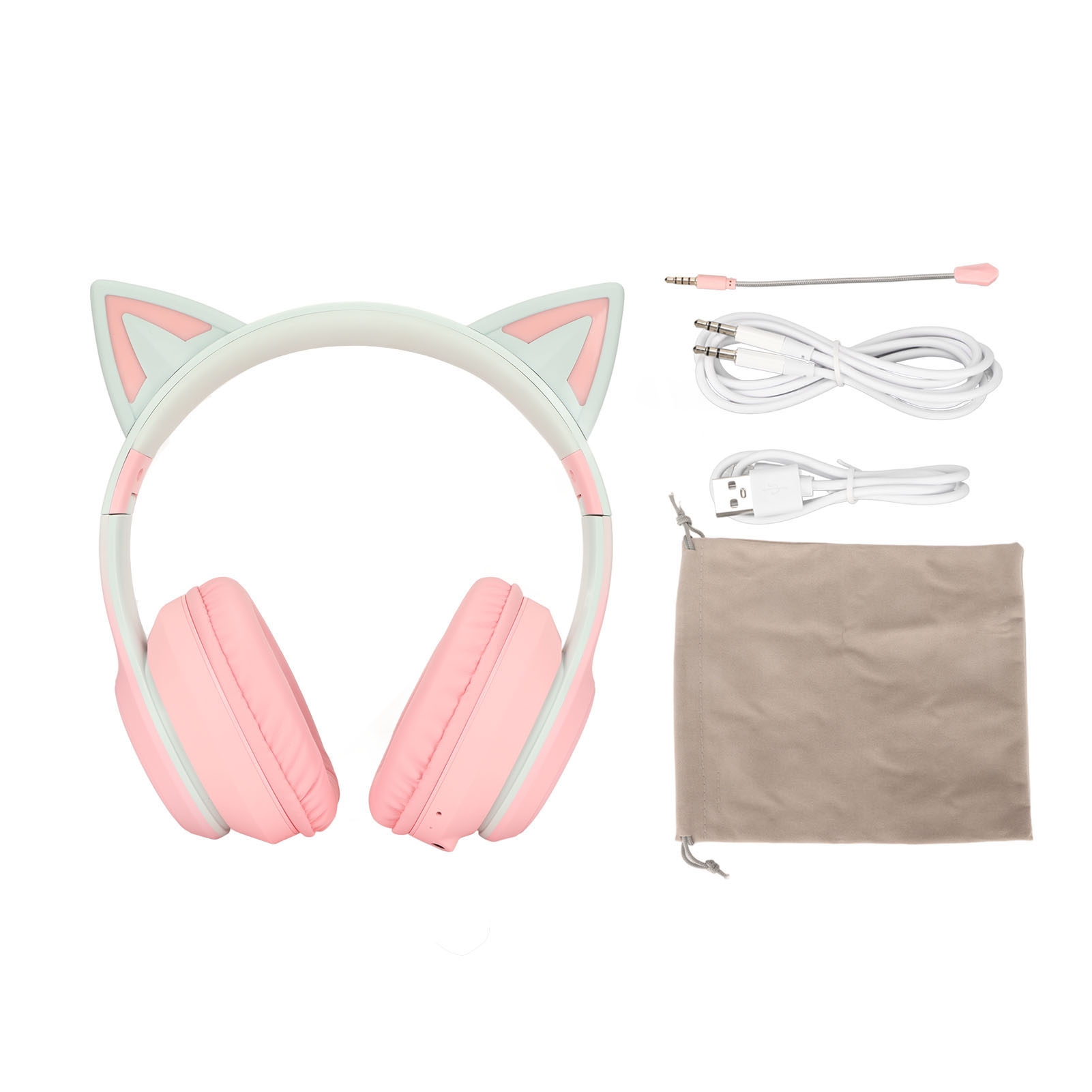 고양이 귀 블루투스 게임용 헤드폰 LED 조명이 있는  - Cat Ear Bluetooth Headset Led 리뷰 및 가격