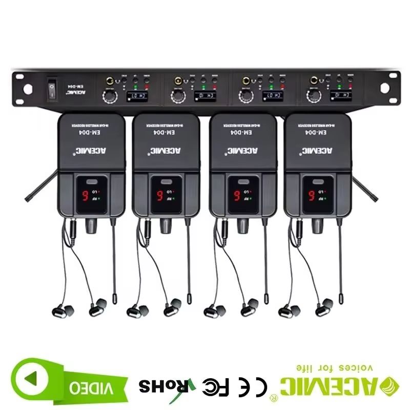 4채널 무선 인이어 모니터 시스템 아세믹 프로페셔널 U - In Ear Monitors For Singers 리뷰 및 가격