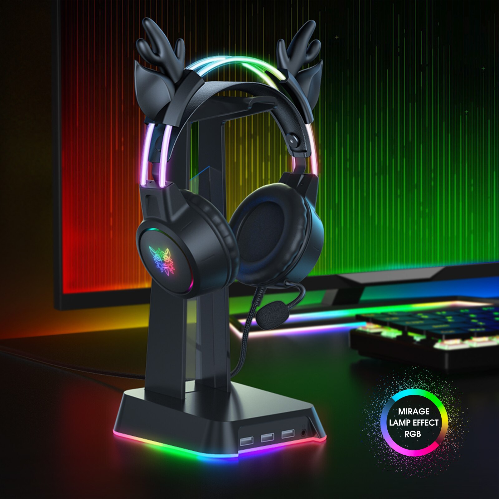 ONIKUMA 게임 헤드셋 2024 새로운 크리스마스  - Gaming Headset With Mic Rgb 리뷰 및 가격
