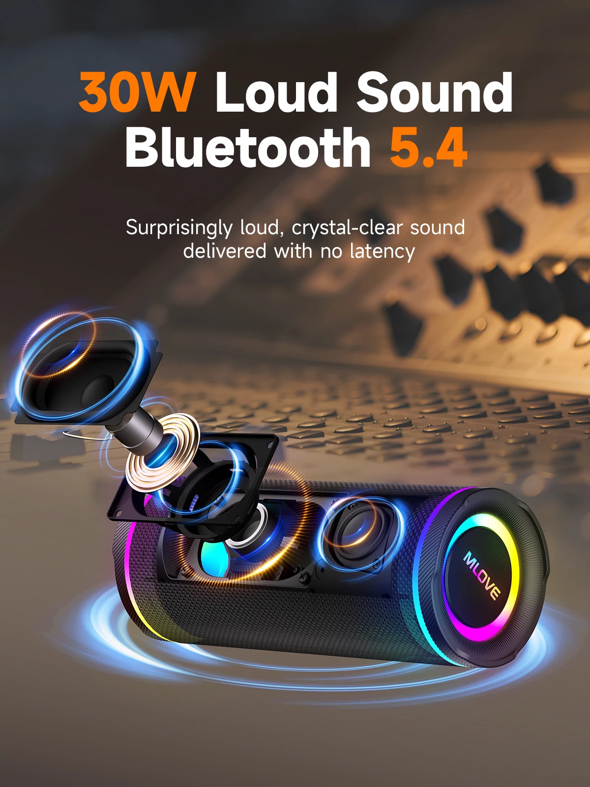 MLOVE 휴대용 블루투스 스피커 – 강력한 듀얼 사운 - Portable Bluetooth Speaker Waterproof Ipx7 리뷰 및 가격