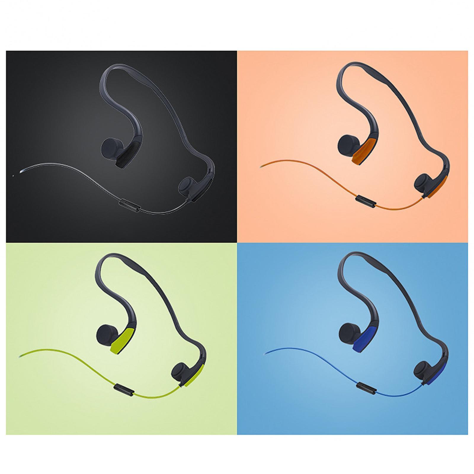 야외 스포츠 오렌지 달리기용 골전도 유선 헤드셋 음성  - Bone Conduction Running Headphones 리뷰 및 가격