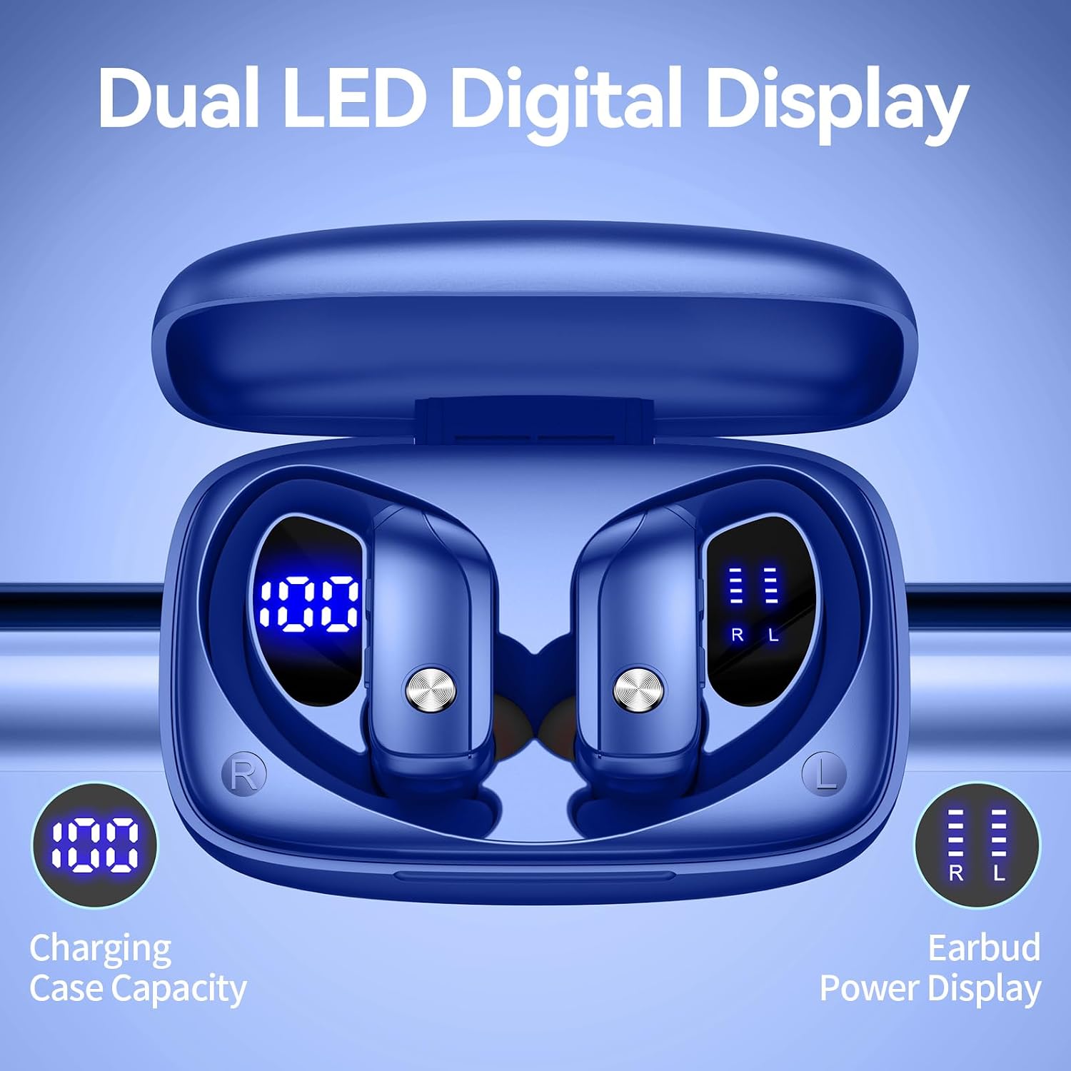 80시간 재생 가능한 LED 디스플레이 케이스, 오버이 - Headphones 리뷰 및 가격