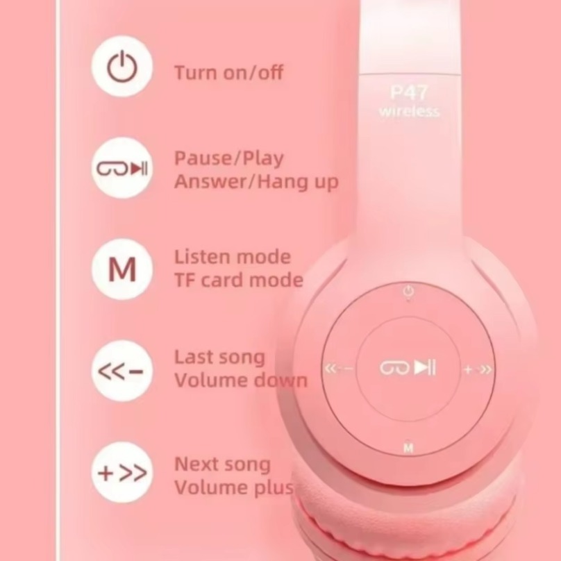 무선 블루투스 이어폰 귀여운 고양이 귀 스타일 LED  - Cat Ear Bluetooth Headset Led 리뷰 및 가격